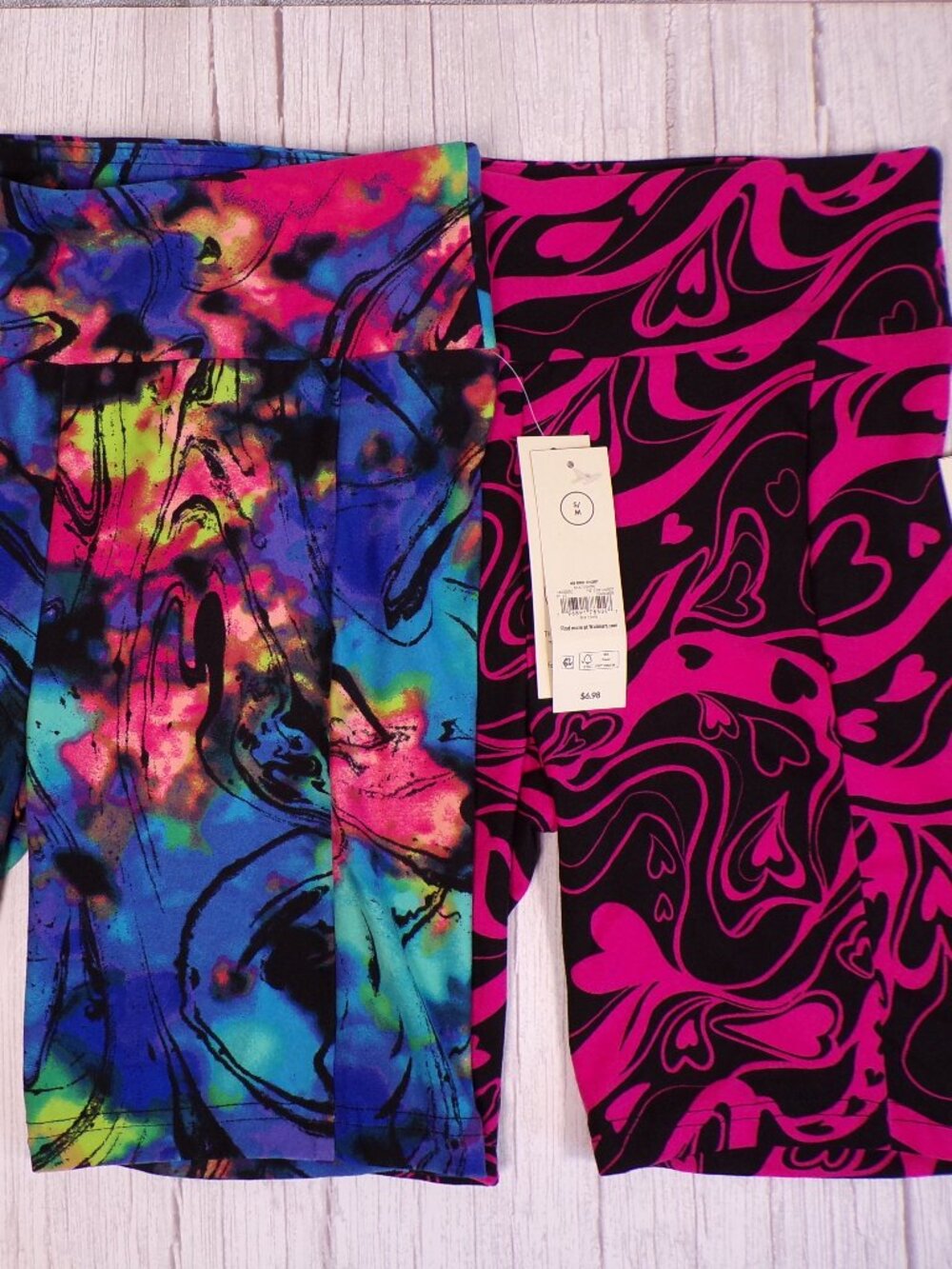 NWT No Boundaries Juniors' S/M Bicycle Shorts 2-Pack